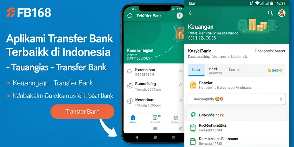 Antarmuka FB168 yang sederhana dan mudah digunakan untuk Transfer Bank.