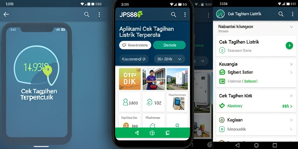 Antarmuka JPS88 menunjukkan detail cek tagihan listrik.