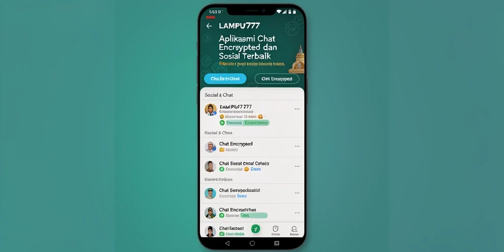 Antarmuka LAMPU777 yang intuitif untuk Chat Encrypted.
