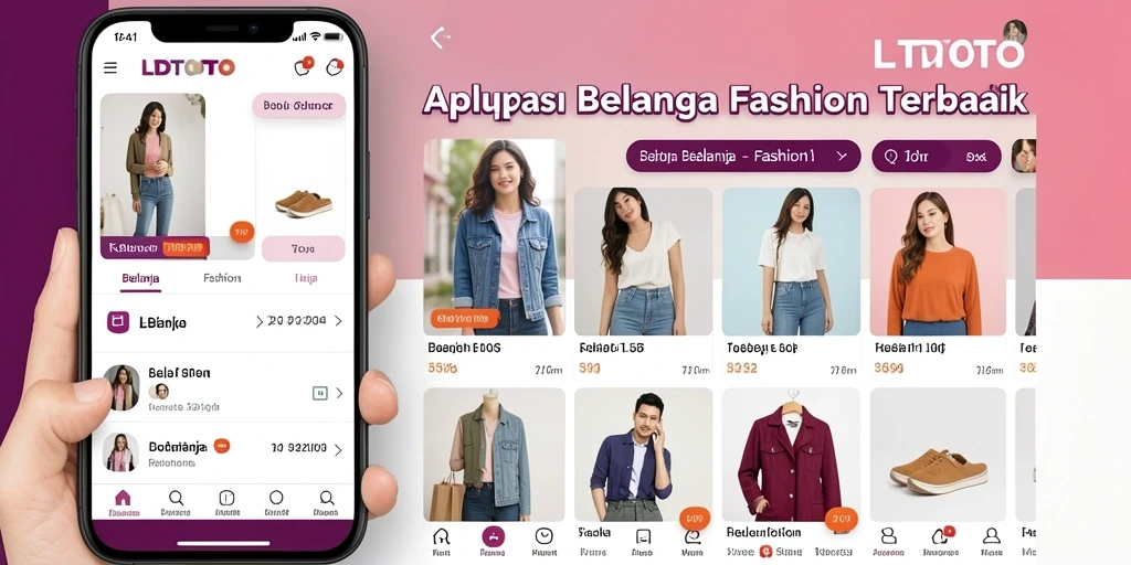 Tampilan antarmuka aplikasi LTDTOTO yang modern dan menarik.